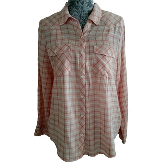 Joie Dehart Plaid Button Down Shirt - Size M - NWT - Picture 2 of 7